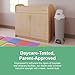 Foundations Hands Free Tall Diaper Pail with Airtight Lid - Durable & Odorless Diaper Disposal, Large Capacity, Holds up to 60 Newborn Diapers, Refill with Any Bags, Gray (9622057)