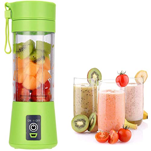 Tragbarer Mixer Akku Mini Mini Mixer Entsafter Tasse Smoothie Mixer Obstmischer Kleiner Reisemixer 380ML USB Wiederaufladbar
