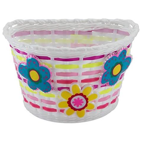 Schwinn Girls Bike Basket with Light-up Flowers Cover