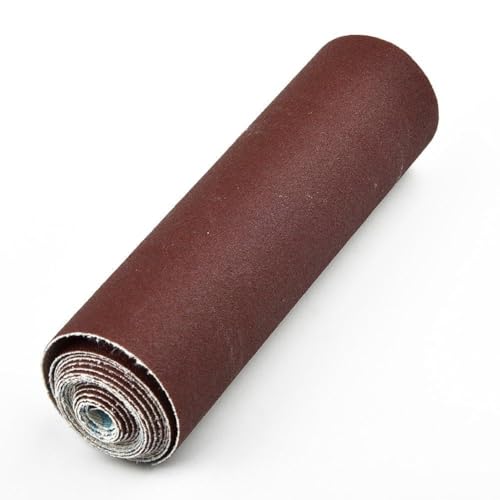 Gettimore Rouleau de toile émeri 1 m 100 mm Grain 80 C600 pour sculpture sur bois, sculpture de racines et polissage incurvé, flexible et résistant à la...