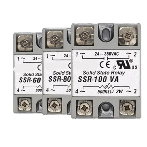 Relais statique SSR-60VA 60A 24-380V CA potentiomètre 500kOhms