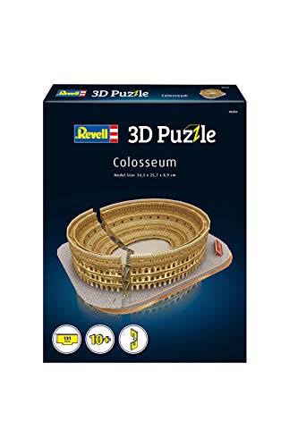 Revell 3D Puzzle 00204 I Kolosseum I 131 Teile I 4 Stunden Bauspaß für Jung Alt I ab 10 Jahren I Das berühmte Amphitheater Roms selber zusammenbauen