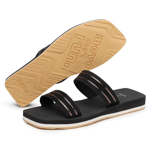 Image of YOHO Indiglo Stylish & Comfortable Flats for Women | Lightweight, Anti-Skid, Orthopedic, Cushioned Footpharma Footbed, Casual & Fashionable for Everyday Use