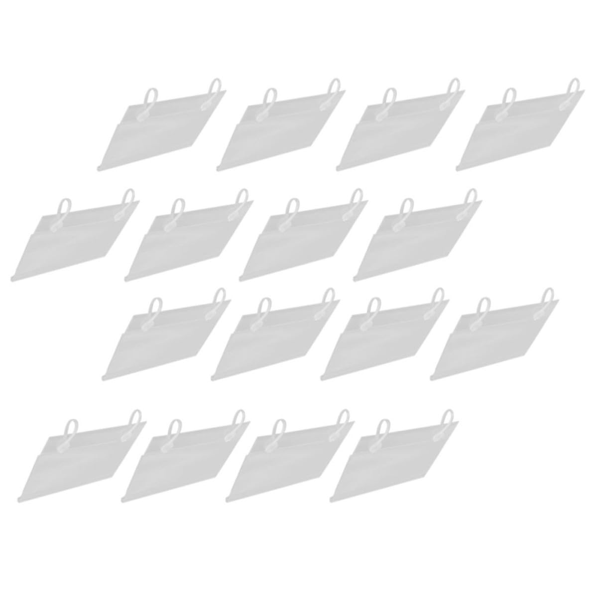 Mikikit 40 Pezzi Porta Cartellini in Pvc per Negozio Design Semplice, Facile da Installare, per Esposizione in Supermercati