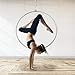 LTIGOAW 90 CM Professional Aerial Hoop, Aerial Lyra Hoop Fitness Equipment, Single Point Aerial Yoga Ring for Dance Studio, Aerial Gym
