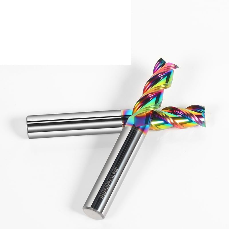 6mm Wolframkarbid-Schaftfräser, 3 Schneiden, scharfe Ecke, DLC-beschichtet, CNC-Fräswerkzeug für Aluminium, Schruppen & Schlichten(6 * 18 * 6D*50L)