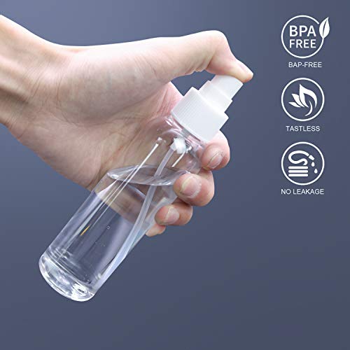 Trendbox 4Oz Fine Mist Clear Spray Bottles With Pump Spray Cap 48 Pack Bpa-Free Travel Containers For Essential Oils, Facial Spray, Hair Spray, Perfumes And Any Other Liquid #TOP2