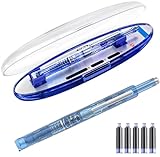 Pointe fine lisse de 0,38 mm : faites l'expérience d'une écriture précise de 0,38 mm avec le stylo plume rétractable Witech. L'encre bleue et noire coule proprement via un régulateur avancé pour des lignes constantes et nettes