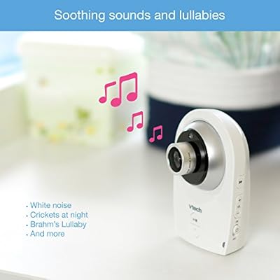 VTech VM351 Video Baby Monitor with Interchangeable Wide-Angle Optical Lens and Standard Optical Lens