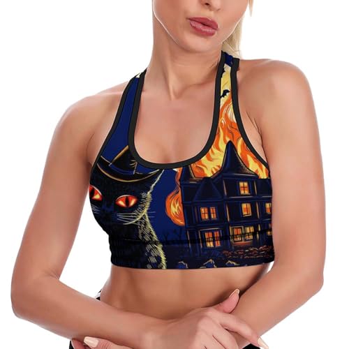 Women Girls Comfort Fit Sports Bras Racerback Athletic Tops Tops Shirts