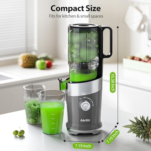 Masticating Juicer with Wide Chute