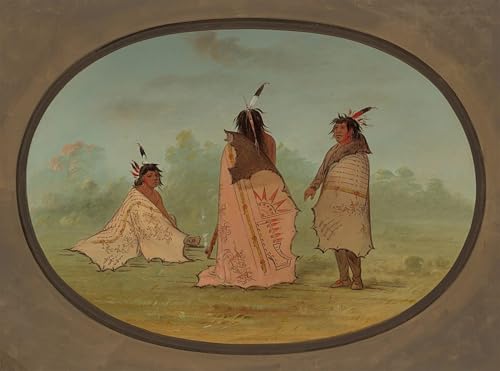 Trois hommes pieds-noirs de Catlin, une toile artistique pour illuminer votre grand salon