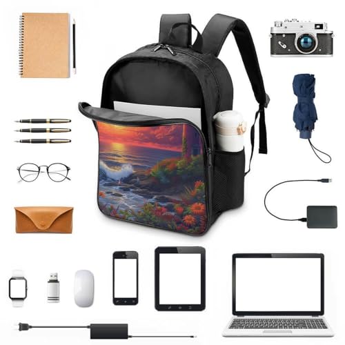 Sac à dos d'école Lighthouse 3D pour garçons du primaire et collège - 4