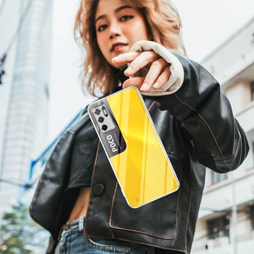 Image of Jkobi Back Cover for Poco M3 Pro 5G (Silicone Clear Shockproof Case with Camera Protection | Soft and Flexible | Transparent)