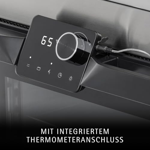 WMF Profi Plus Urban Master Elektrogrill für Outdoorküche – Standgrill bis 340°C, 2-in-1 Balkongrill ohne Gas mit Backofen bis 200°C, Gusseisen-Grillplatten, inkl. Deckel für Balkon und Garten, 3000W