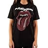 Rolling Stones The T Shirt Diamante Logo and Tongue Official Unisex Black XXL #1