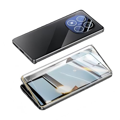 Redmi Note 15 5G�p�o���p�[ �N���A POCO M8 5G�p�P�[�X ���C�z�� �J���������Y�ی� �}�O�l�b�g�� ���ʃK���X�J�o�[(�u���b�N)