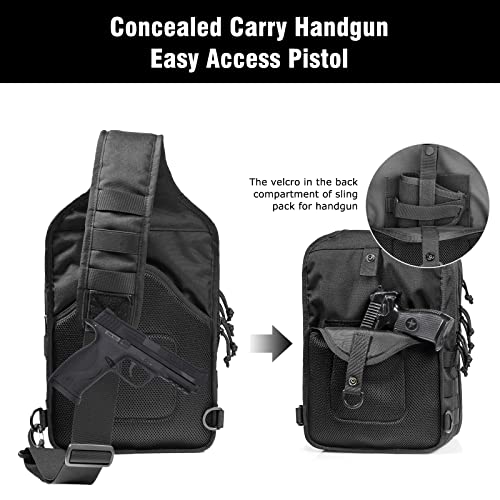 Bomturn Tactical Backpack Military Sling Bag Mens Large Tactical Bag 1000D Ccw Bags Range Shoulder Bag With Holster #TOP3