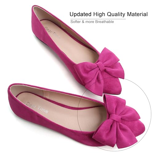 Image of Dear Time Women's Ballet Flats Dress Ballet Shoes Slip on for Office Work Comfortable Shoes