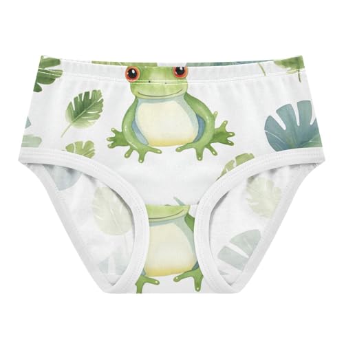 Frog Leaves Underwear Toddler Girl, Underwear for Girls, 2T–8 Years