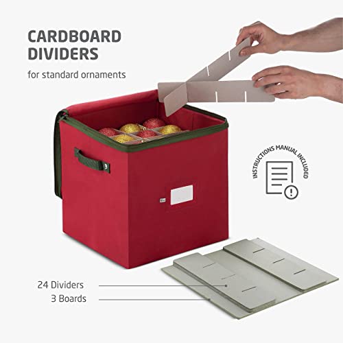 Zober ZCP-109-RD Christmas Ornament Storage Box thumb #2