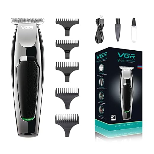 VGR V-030 Professional Hair Trimmer Runtime: 100 min Trimmer for Men (Black)