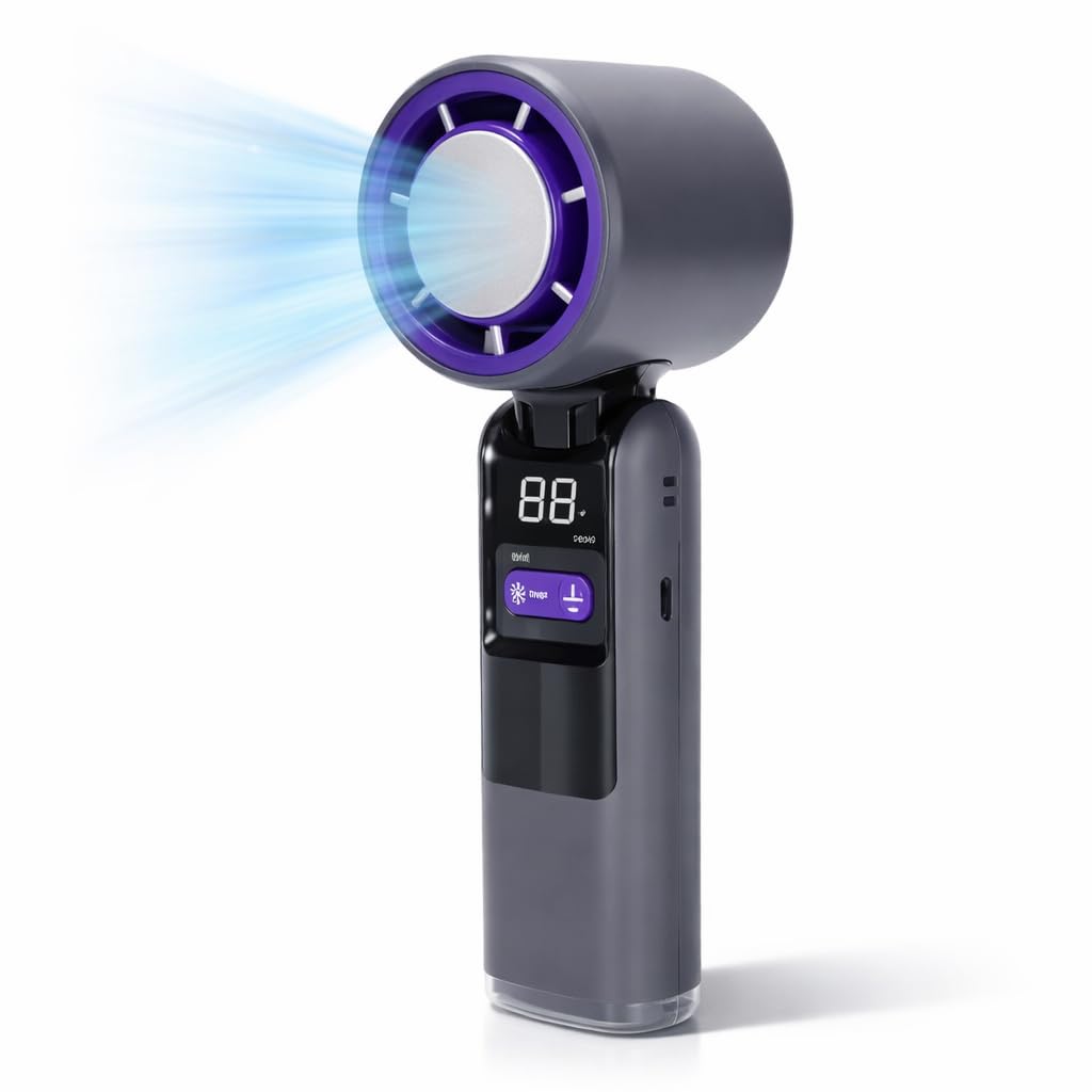 Ventilateur à main pliable Keenso fraîcheur glacée 8h d'autonomie contre la canicule