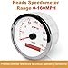 WATERWICH Speedometer Odometer GPS Gauge Meter Kit 7 Colors 3.34inch 85mm 0-160MPH DC12V 24V for Car Truck Vehicle Automotive Boat Marine