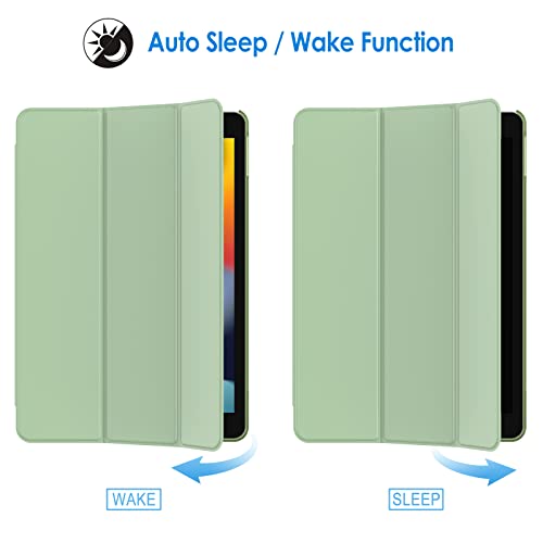 Image of JETech Case for iPad 10.2-Inch (2021 /2020 /2019 Model, 9 /8 /7 Generation), Auto Wake /Sleep Cover (Matcha Green)