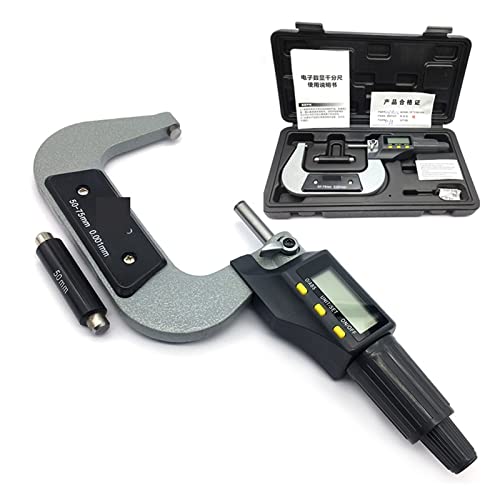 50-75mm 0.001mm Standard Electronic Outside Micrometers Digital Tools Caliper Gauge Meter Micrometer Carbide Tip Measuring Tool - Measuring Layout Tools