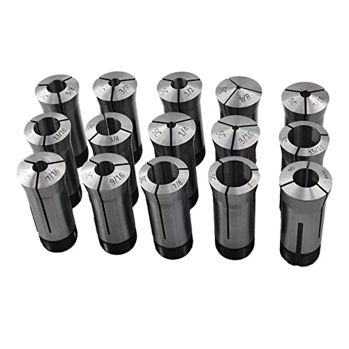 Kimllier KM-1795139-794495-LR 15Pcs Carbon Steel 5C Round Collet Set 1/8 thumb #3