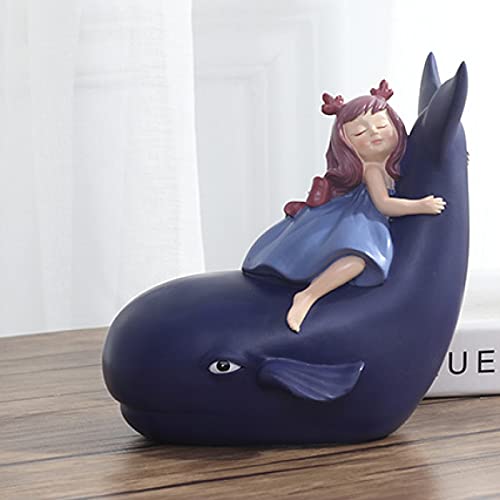 Baleine décorative créative en résine idée cadeau maison