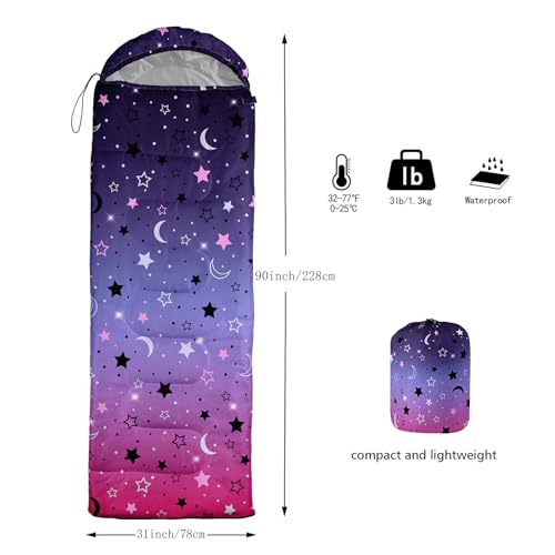 Image of QOOMO Camping Sleeping Bags,3 Season Warm & Cool Weather,Lightweight,Waterproof Sleeping Bags for Adults & Kids,Traveling,and Outdoors,Camping Gear Equipment