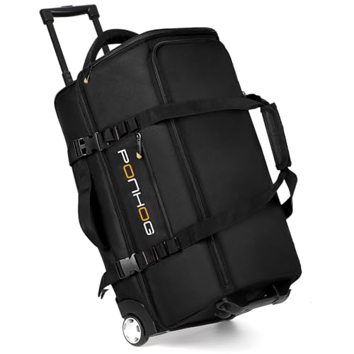 Ponhog Rolling Duffle Bag Wheels, 25 Inch Large Travel