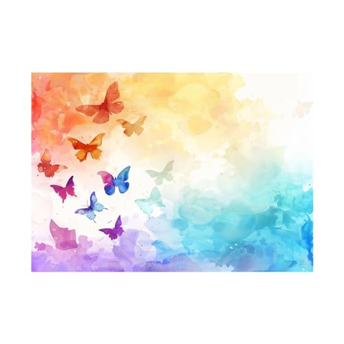 Tableau abstrait de papillon 40x60cm en toile non tissée moderne pour decoration murale
