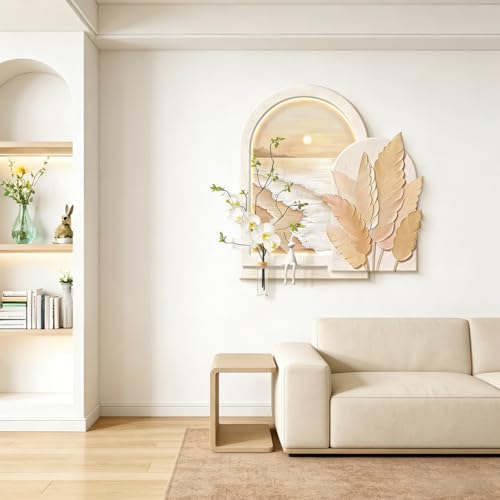 Décoration murale en grès pour agrandir un salon ou une entrée