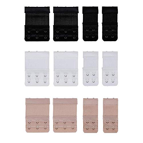 Hitasche Soutien Gorge Rallonges Extender Soutien Gorge Bra Extension 3 Crochets et 2 Crochets Lot DE 12 Cover