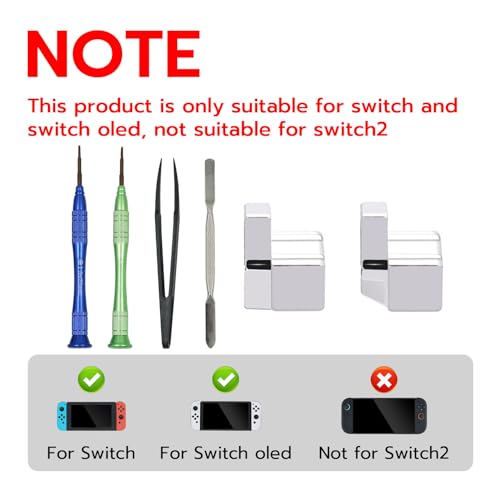 Mcbazel Replacement Metal L/R Lock Buckle Set with Open Tool for NS Switch Joy Con Controller(Not for NS2) - Image 5