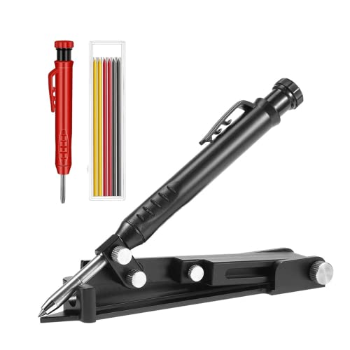 Herramienta de escritura multifunción,Herramienta de medición de línea Scriber,Lápiz de carpinteros,Herramientas de escritura de carpintería Cover