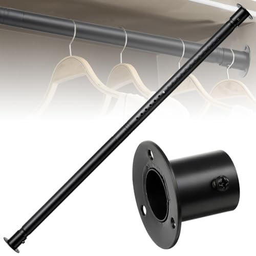 Kleiderstange 40-210 cm, Ausziehbare Garderobenstangen, Kleiderständer Arderobenstange und Zubehör zum Aufhängen von Kleidung für das Schlafzimmer