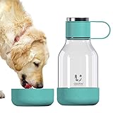 asobu Tritan Water Bottle with Dog Bowl Attached 50 Ounces