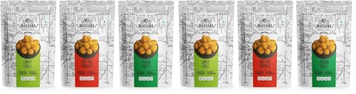 Image of Mr. Makhana Roasted Makhana & Foxnuts : Lime & Chilli, Piri Piri Paradise, Pudina Party (Pack of 6x55 gm) | Gluten Free | MSG Free | Roasted in Olive Oil | Rich Calcium