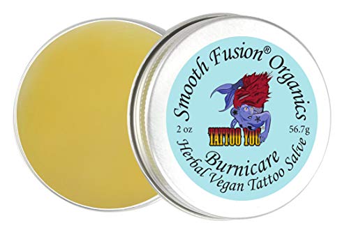 Tattoo You Aftercare, 2 Ounce, Unscented, Tattoo Balm, No Beeswax, Truly Vegan, Reduces Redness, Ear Stretching, Piercing Aftercare, Stretched Ear Lobe Repair, Lubricant, Cream, Ointment, Oil