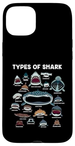 Shark Faces – Type of Shark – Shark Faces of All Kind Custodia per iPhone 15 Plus