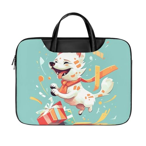 Maletín para portátil impermeable 17 pulgadas estilo Dog Holding Gift miniatura 1