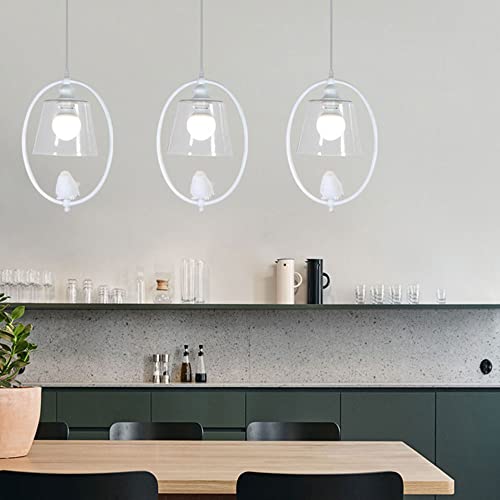 Pendentif léger de cuisine îlot suspendu en verre Edison E26 E27