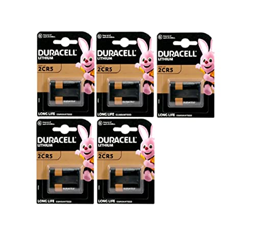 5X Duracell 245 2CR5 Lithium (5 blísters de 1 batería) 5 pilas