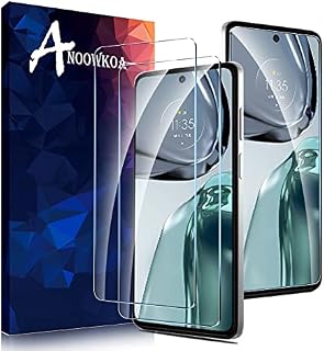 Anoowkoa [2 Pack 0.26mm Premium Compatible with Moto G62 5G/G73 Screen Protector Tempered Glass Film Guard Cover-Genuine Glass-One-Push Super Easy Installation