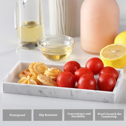 Cokuma SDT1 Bathroom Tray, Silicone Vanity Tray For Bathroom, Anti-Slip Soap Dispenser Tray thumb #2