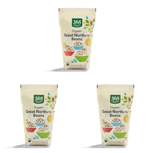 365 by Whole Foods Market, Beans Great Northern Organic, 16 Ounce (Pack of 3)